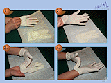 Oblékání sterilních rukavic